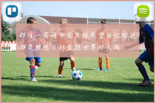 邵佳一寄语中国足球希望每位球迷都是教练目标直指世界杯之路
